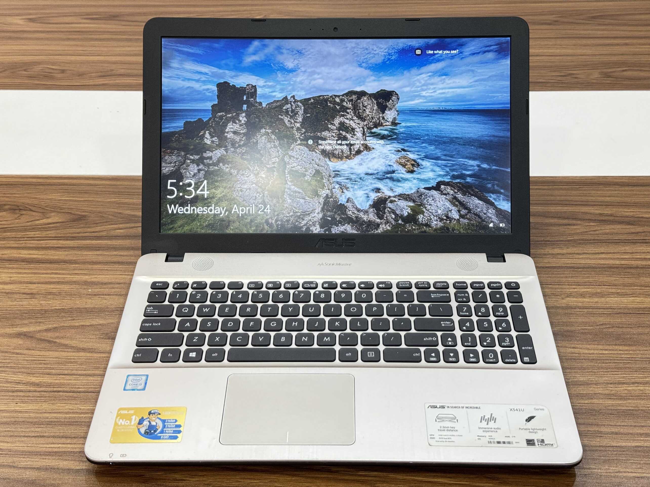 Laptop-asus-x541-core-i3-6100u-ram-8gb-ssd-120gb-15